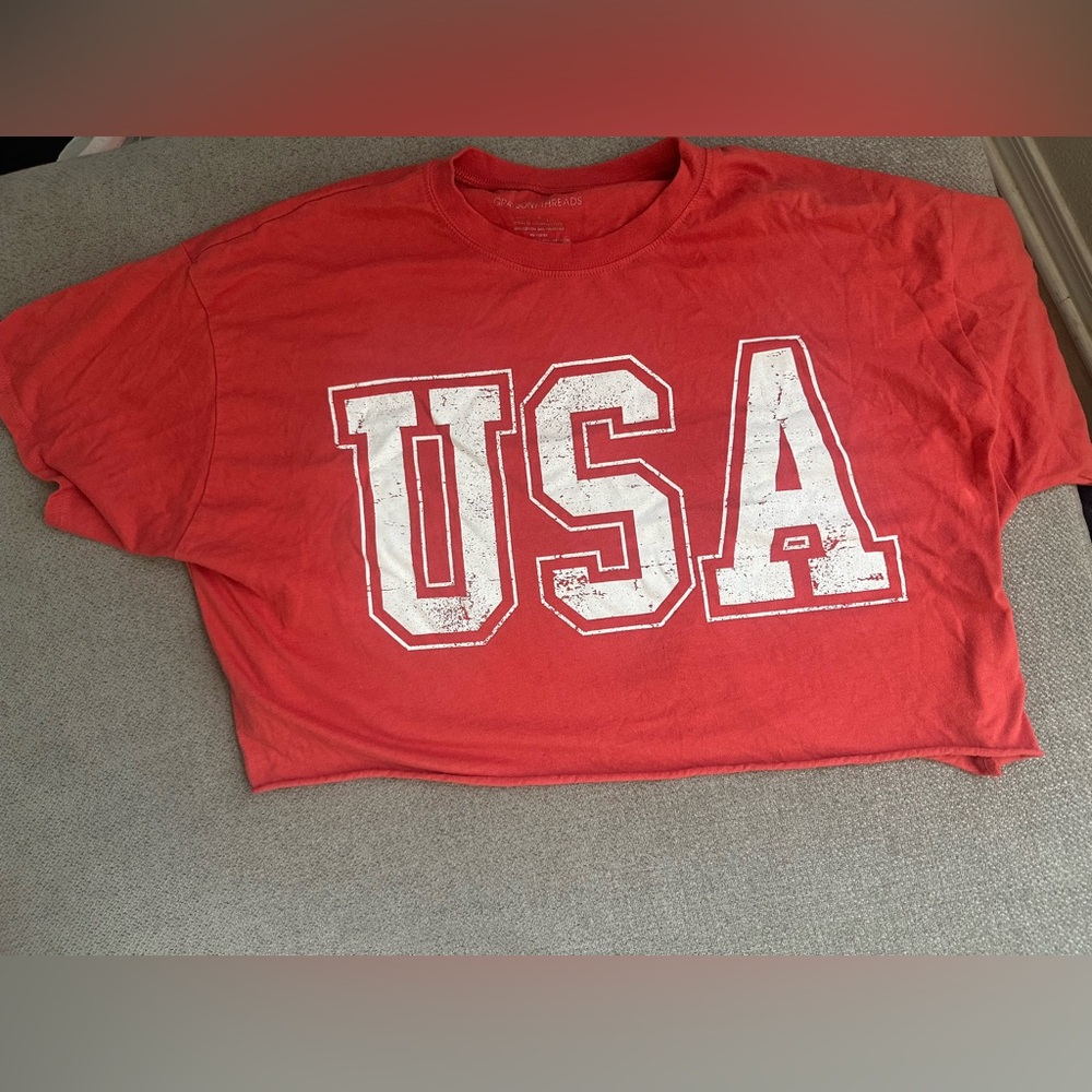Grayson Threads Vibrant Red USA Tee
